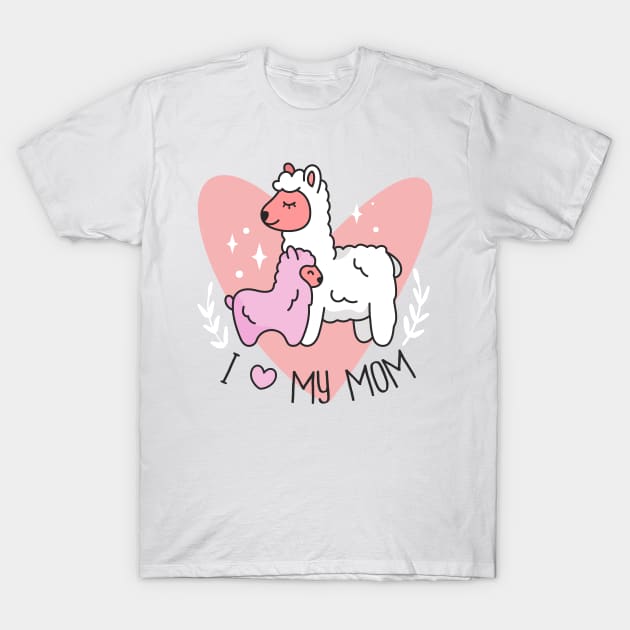 mother llama T-Shirt by H K F